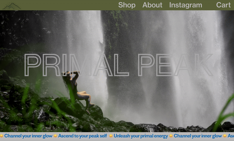 Primal web design detail